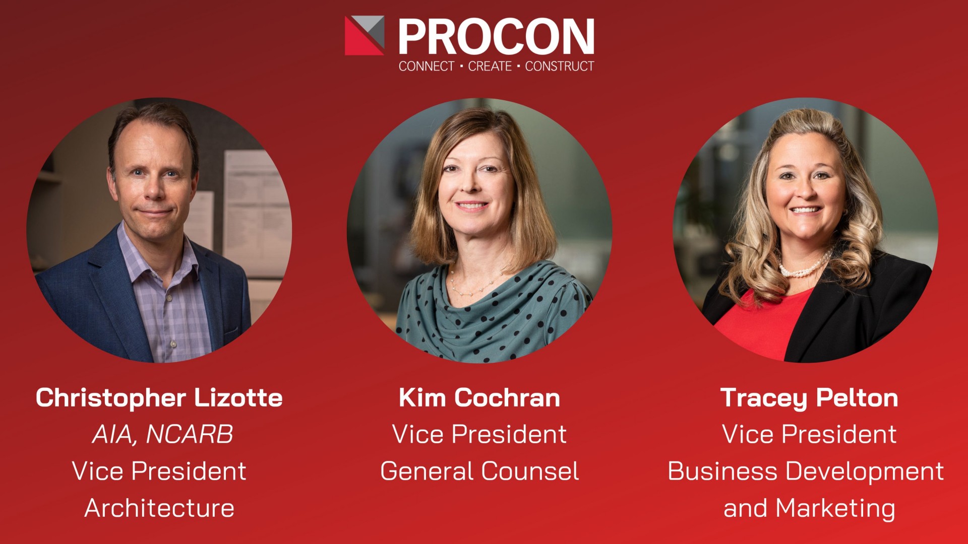 PROCON Promotes Three to Corporate Leadership Team